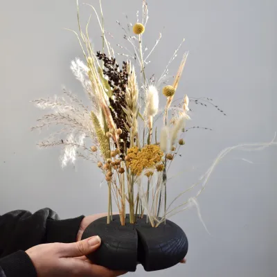 Ваза кензан з сухоцвітами "...