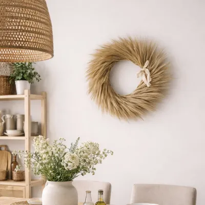 Golden barley wreath
