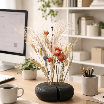 Ваза кензан з сухоцвітами...